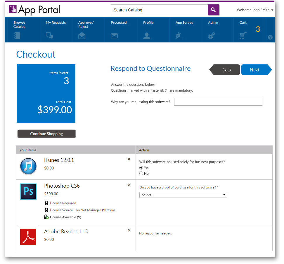 Respond to Questionnaire Panel